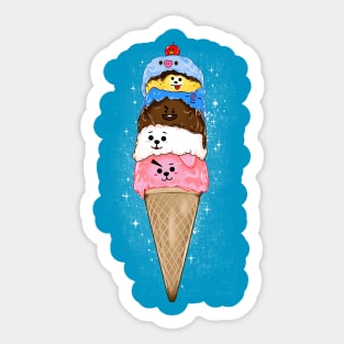 Icecream BT21 v2 Sticker